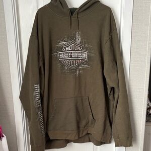 Harley-Davidson Brown Hoodie for Men